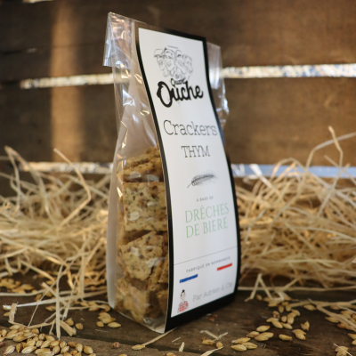  Crackers aux drêches de bière - Thym