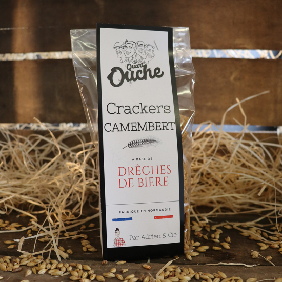 Crackers aux drêches de bière - Camembert