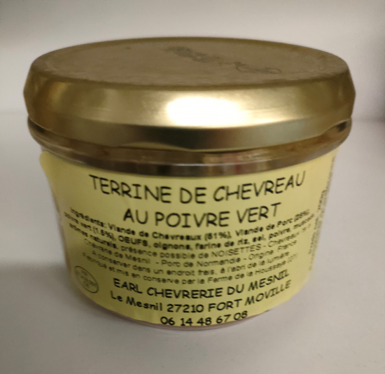 Terrine de Chevreau au Poivre Vert