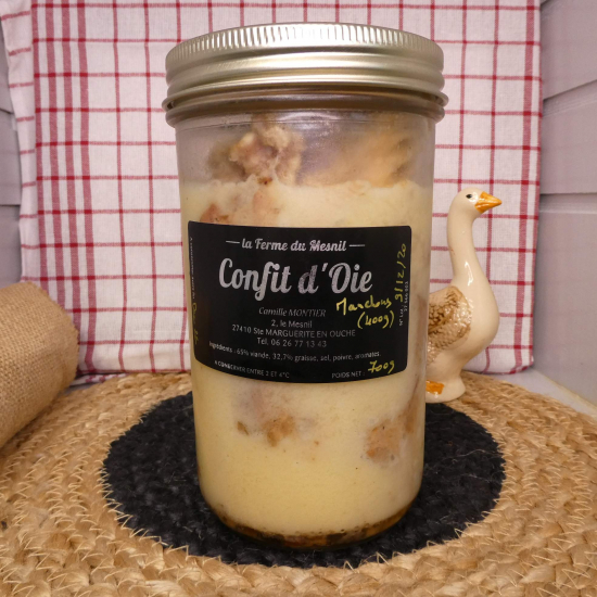 Manchons d'oie confits au cidre - 700g