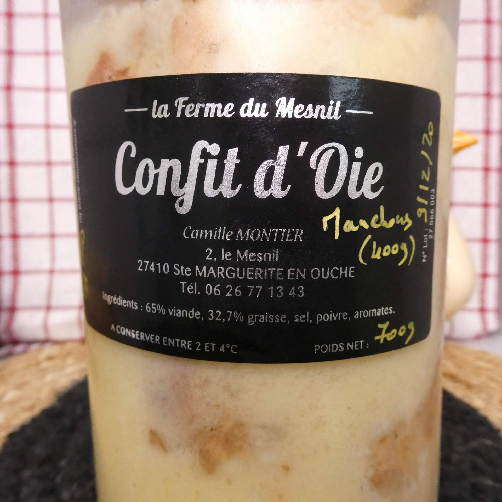 Manchons d'oie confits au cidre - 700g
